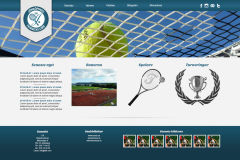 Jönköpings Tennisklubb: Anpassad design i färdigt tema