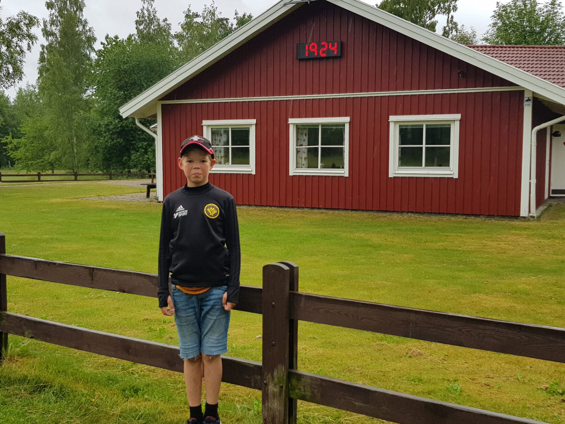 Isac efter löprundan