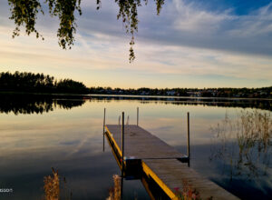 Solnedgång över Mullsjön