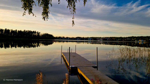 Solnedgång över Mullsjön